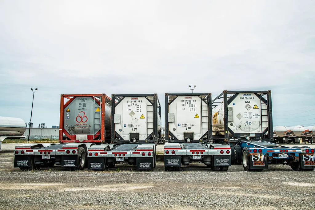 ISO containers stored at the Store & Haul depot